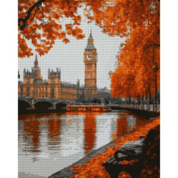 Алмазная мозаика SANTI Осенний Лондон 40х50 см на подрамнике (956060)