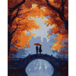 Алмазная мозаика SANTI Осенняя романтика 40х50 см на подрамнике (956062)