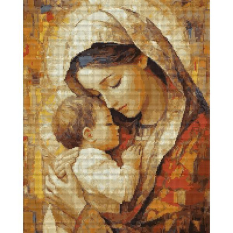 Алмазная мозаика SANTI Мария с ребенком 40х50 см на подрамнике (956068)