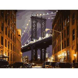Картина по номерам SANTI Брукленский мост 30х40 см LED подсветка (956445)