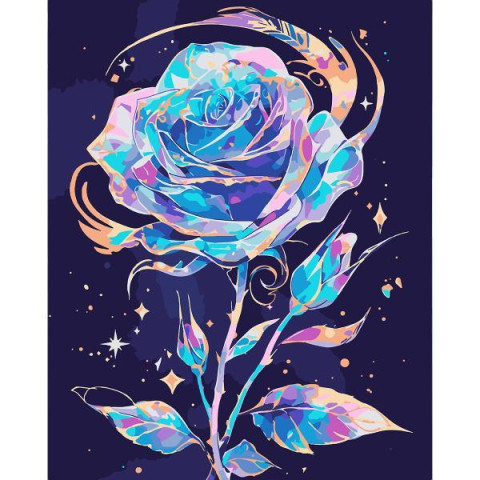 Картина за номерами SANTI Блискуча троянда 40х50 см LED підсвітка (956647) арт: 956647-tp