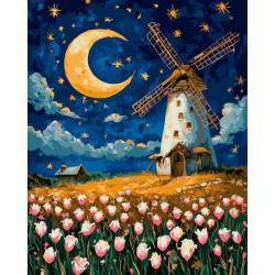 Картина по номерам SANTI Волшебная мельница 40х50 см LED подсветка (956664)