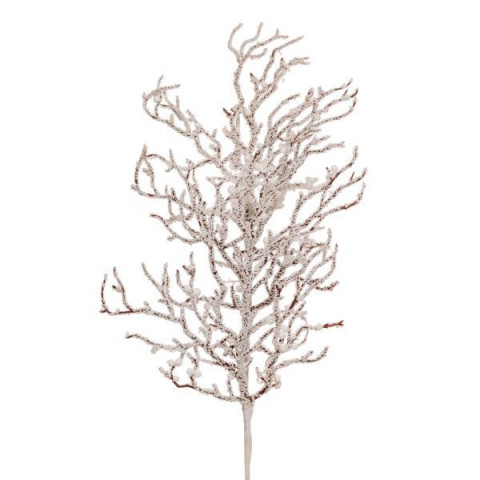 Ветка декоратиная Yes! Fun развесистая с мелкими ягодами, 19см, заснеженная (973257)