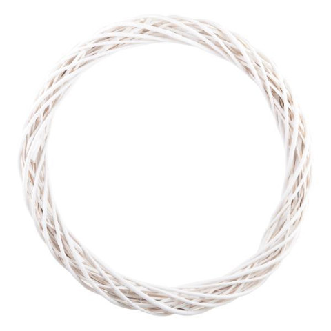 Вінок Yes! Fun ротанговий білий, d-60см (973450)