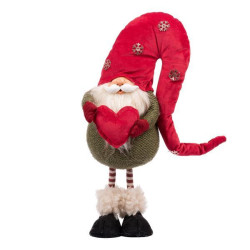 Новогодняя мягкая игрушка Novogod‘ko Гном с сердцем 42см (973729)