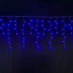 Гірлянда світлодіодна бахрома Novogod‘ko, 84 LED, синя, 2,1*0,7 м, 8 реж., коннектор (973772) арт: 973772-tp