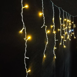 Гірлянда світлодіодна бахрома Novogod‘ko, 83 LED, теплий білий, 3*0,6 м, мерехтіння (973776) арт: 973776-tp