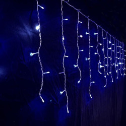 Гірлянда світлодіодна бахрома Novogod‘ko, 83 LED, синій, 3*0,6 м, мерехтіння (973777) арт: 973777-tp