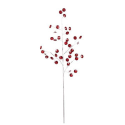 Ветка декоративная Yes! Fun Кристаллы, 60 см, красная (973920)