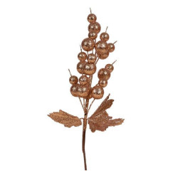Ветка декоративная Yes! Fun с золотыми ягодами, 24 см, глиттер (973924)
