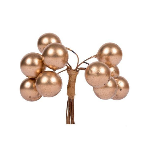 Ягоди декоративні Yes! Fun 15мм, 9 шт/пучок, золото (973929) арт: 973929-tp