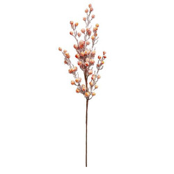 Ветка декоративная Yes! Fun с осенними ягодами, 68 см, заснеженная (973932)