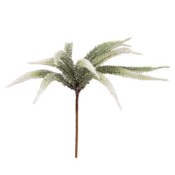 Ветка декоративная Yes! Fun Колосок, 27 см, светло-зеленая, заснеженная (973955)