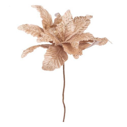 Квітка декоративна Novogod‘ko Пуансетія шампань 40 см (973966) арт: 973966-tp