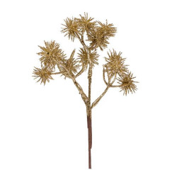 Ветка декоративная Yes! Fun Колючка, 21 см, золото, глиттер (973979)