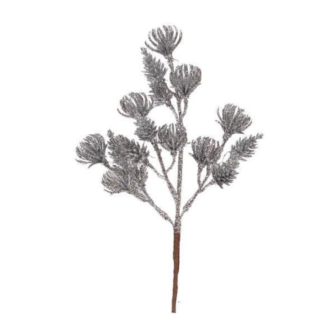 Гілка декоративна Yes! Fun, 21 см, срібло, гліттер (973980) арт: 973980-tp