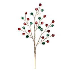 Ветка декоративная Yes! Fun с кристаллами, 30 см, красная/зеленая (974109)