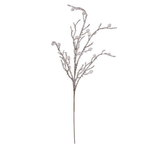 Ветка декоративная Yes! Fun с кристаллами, 83 см, заснеженная (974113)