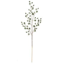Ветка декоративная Yes! Fun с кристаллами, 76 см, зелёная (974114)