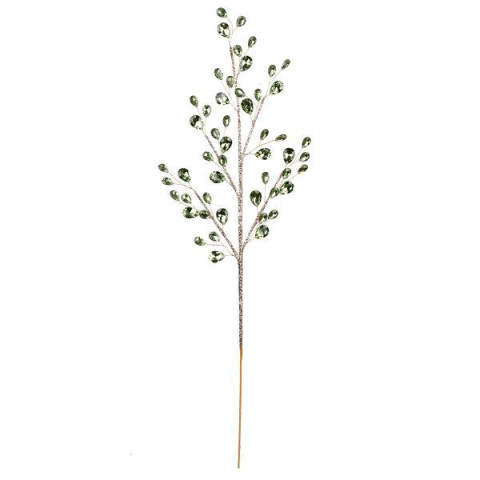 Ветка декоративная Yes! Fun с кристаллами, 76 см, зелёная (974114)