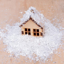 Снег искусственный Novogod‘ko, белый, искристый, 80 г (974172)