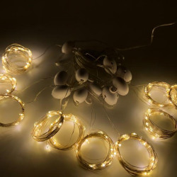 Електрогір. штора Novogod‘ko на мідн.дроті, 200 LED, тепл.біл., 2*2 м, стат.св. (974222) арт: 974222-tp