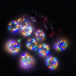Електрогір. штора Novogod‘ko на мідн.дроті, 280 LED, багатокол., 3*2,8 м, стат.св. (974224) арт: 974224-tp