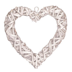 Серце Yes! Fun ротангове срібне 20 см (974246) арт: 974246-tp