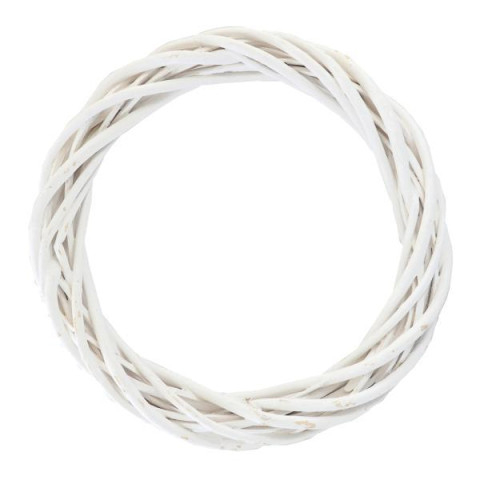 Венок Yes! Fun ротанговый белый d-15 см (974262)