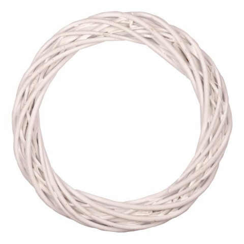 Венок Yes! Fun ротанговый белый d-20 см (974265)