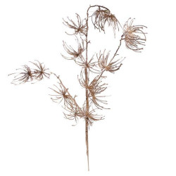 Ветка декоративная Yes! Fun &quot;Астра Новогодняя&quot; d.11см, 81см, золото, глиттер (974565)