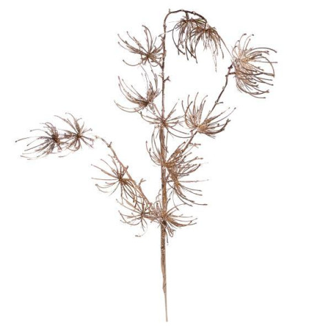 Ветка декоративная Yes! Fun "Астра Новогодняя" d.11см, 81см, золото, глиттер (974565)