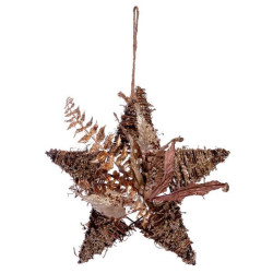 Декор Yes! Fun &quot;Звезда&quot; с декором 30см, ротанг, золото (974571)