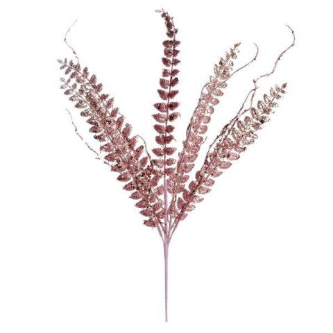 Ветка декоративная Yes! Fun "Папоротник" 65см, золото, глиттер (974579)