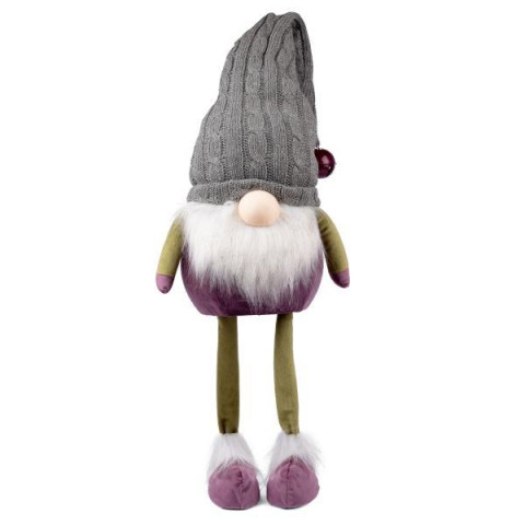 Новорічна м'яка іграшка Novogod‘ko "Гном" з дзвіночком на ковпаку, 65см (974628)