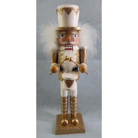 Фигурка декоративная Novogod‘ko Щелкунчик 30см, дерево, золото (974678)