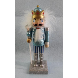 Фігурка декоративна Novogod‘ko Лускунчик 20см, дерево, блакитний (974682) арт: 974682-tp