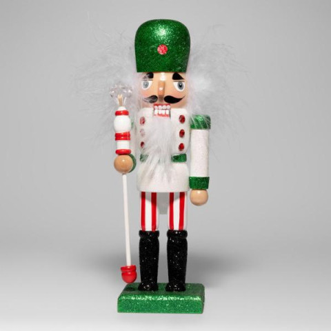 Фігурка декоративна Novogod‘ko Лускунчик 20см, дерево, білий (974683) арт: 974683-tp