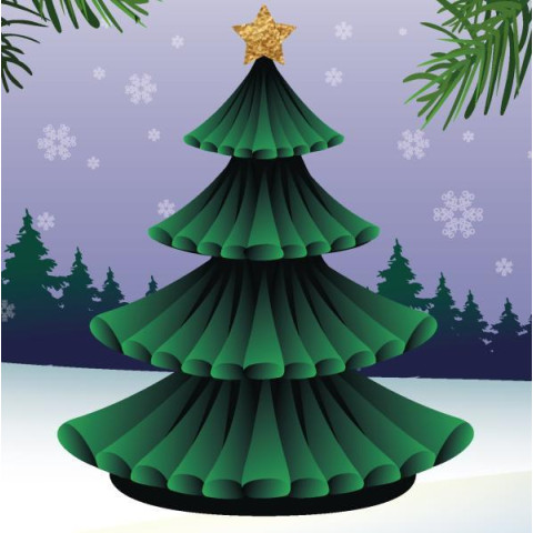 Декор-соти 3D Novogod‘ko Ялинка, 27см (974703) арт: 974703-tp