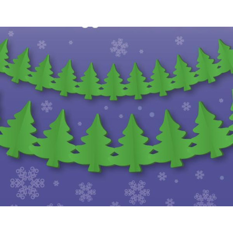 Гірлянда бум.3D Novogod‘ko Ялинки 4м зелена (974714)