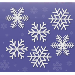 Підвіска-спіраль бум. Novogod&lsquo;ko &quot;Блискучі сніжинки&quot;, 60см, 6 шт (974720)