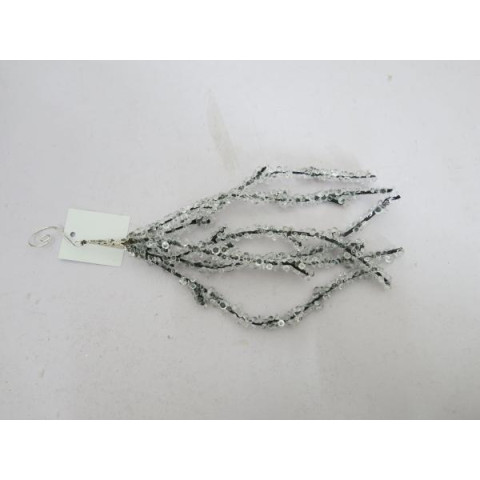 Гілка декоративна Yes!Fun Морозна, 27 см (974729) арт: 974729-tp