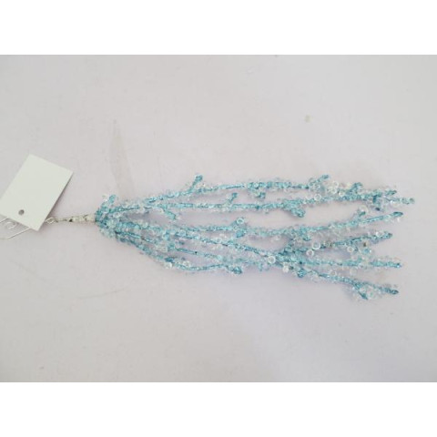 Гілка декоративна Yes!Fun Блакитні бурульки, 30 см (974734) арт: 974734-tp