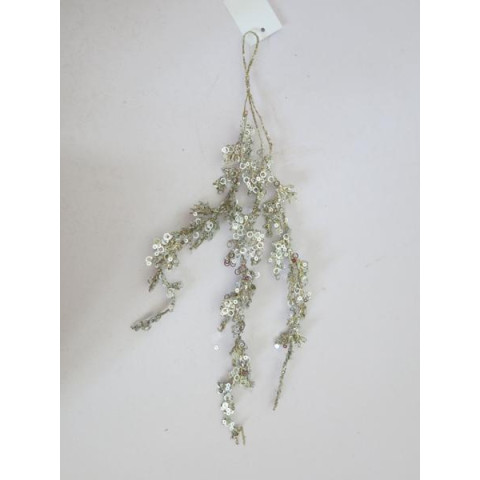 Гілка декоративна Yes!Fun Морозні бурульки, 38 см (974749) арт: 974749-tp