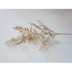 Гілка декоративна Yes!Fun Золоті листочки, 86 см (974766) арт: 974766-tp