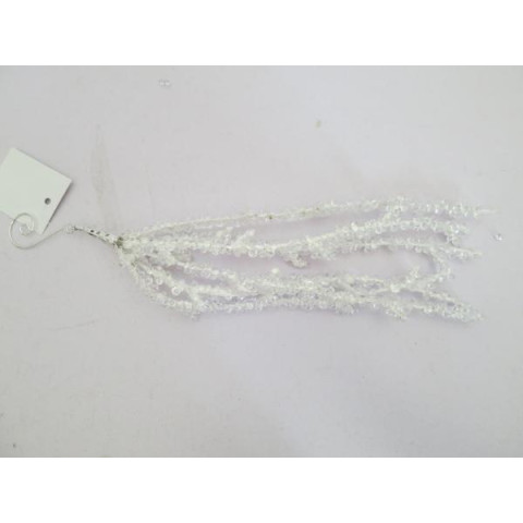 Гілка декоративна Yes!Fun Морозні бурульки, 30 см (974767) арт: 974767-tp