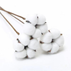 Гілка декоративна Yes! Fun Бавовна 3 шт/пучок, 30 см (974814) арт: 974814-tp