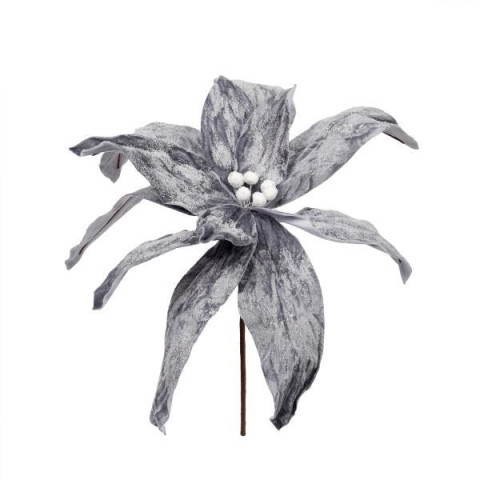 Цветок декоративный Yes! Fun Пуансеттия серая 42 см (974821)