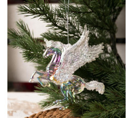 Прикраса новорічна Novogod‘ko Чарівний єдиноріг 13 см перламутр (974866) арт: 974866-tp