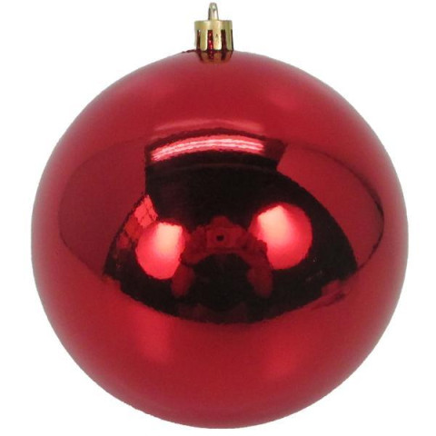 Новогодний шар Yes! Fun, пластик, 12 cм, красный, глянец (974911)